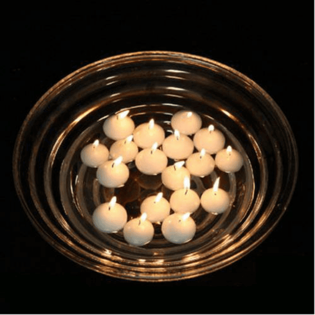 ( 12 Pcs ) Unscented Small Floating Candles