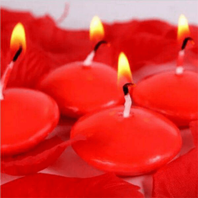 ( 12 Pcs ) Unscented Small Floating Candles