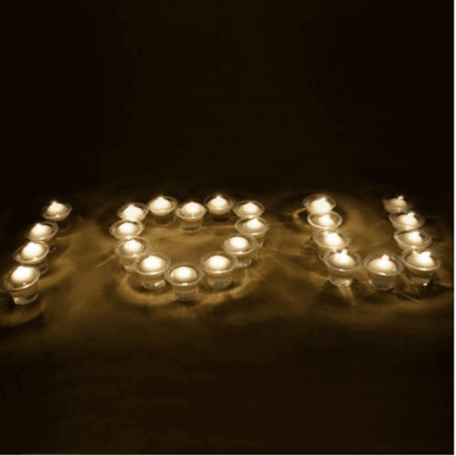 ( 12 Pcs ) Unscented Small Floating Candles