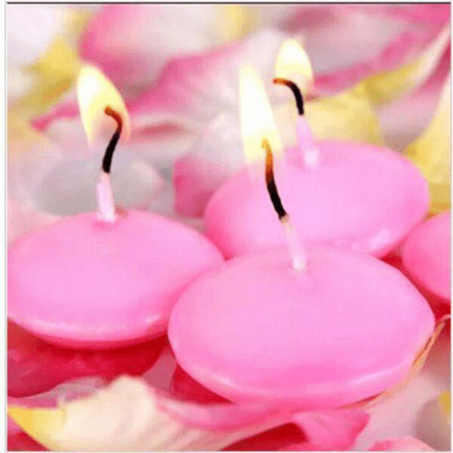 ( 12 Pcs ) Unscented Small Floating Candles