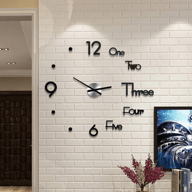 3D Copper Wall Clock