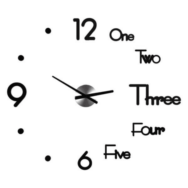3D Copper Wall Clock