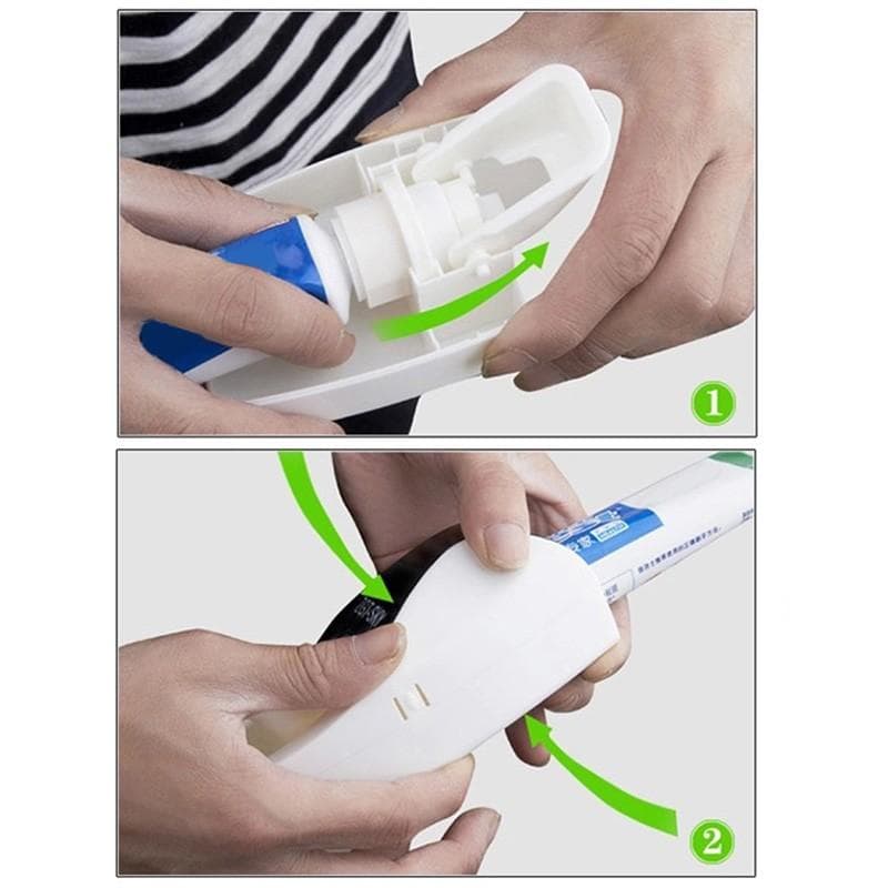 Automatic Toothpaste Dispenser And Toothbrush Holder Set