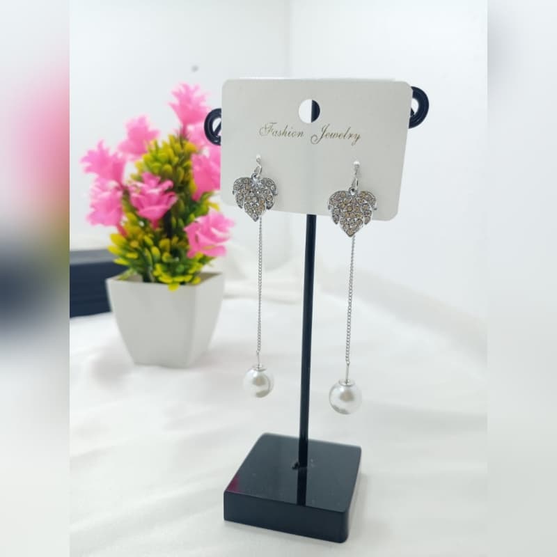 Long Pin Chain Earrings
