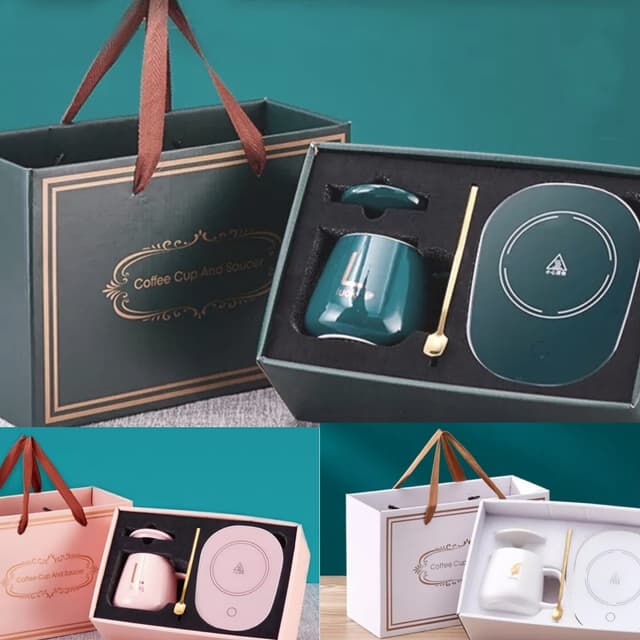 Electric Mug Warmer Heater Set
