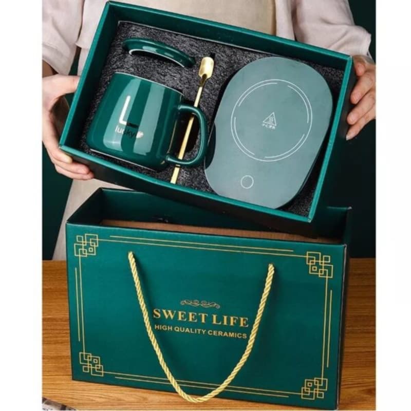 Electric Mug Warmer Heater Set